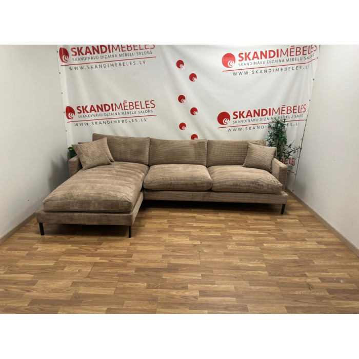 Sofa LEKEN (Kampinė)(Ruda)(Ekspozicija)